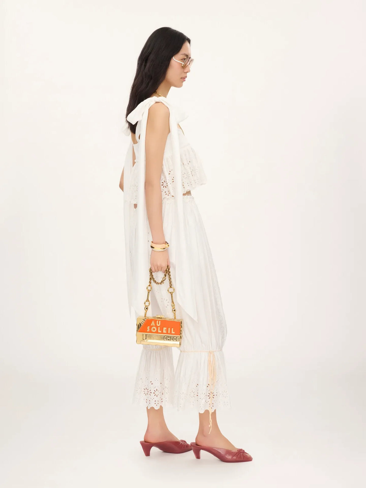 Fluid drawstring pants in soft cotton