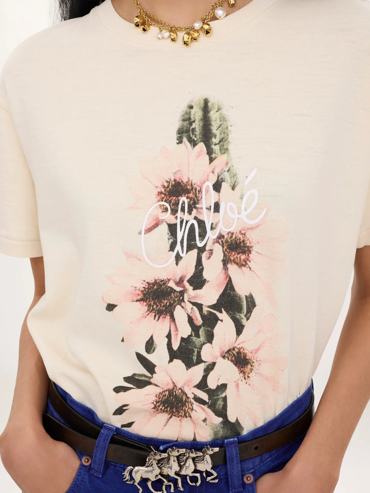 Generous logo T-shirt in cotton jersey