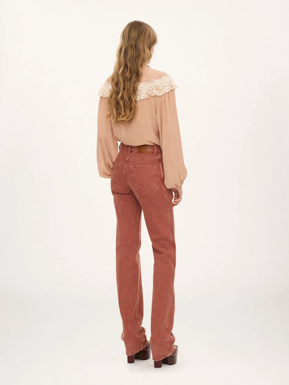 Straight jeans in denim