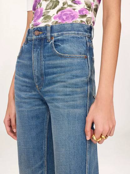 Straight jeans in denim