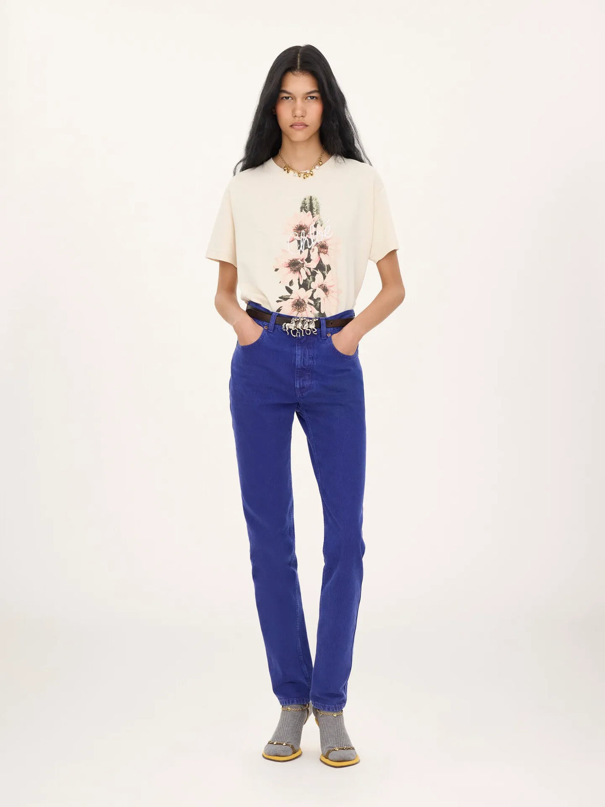 Generous logo T-shirt in cotton jersey