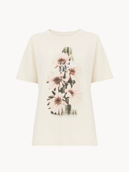 Generous logo T-shirt in cotton jersey