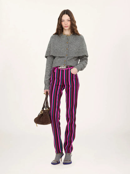 Cape cardigan in a wool & cashmere knit