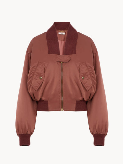 Bomber jacket in nylon