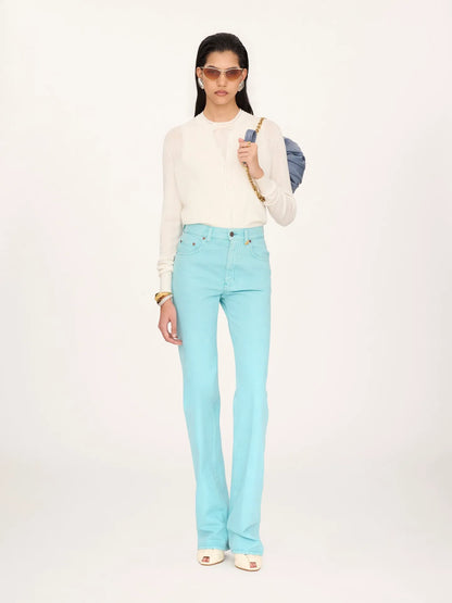 Fitted cardigan in a wool knit