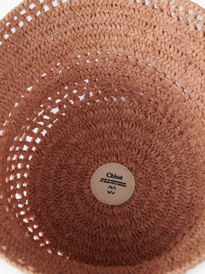 The Chloé Sunset bucket hat in raffia