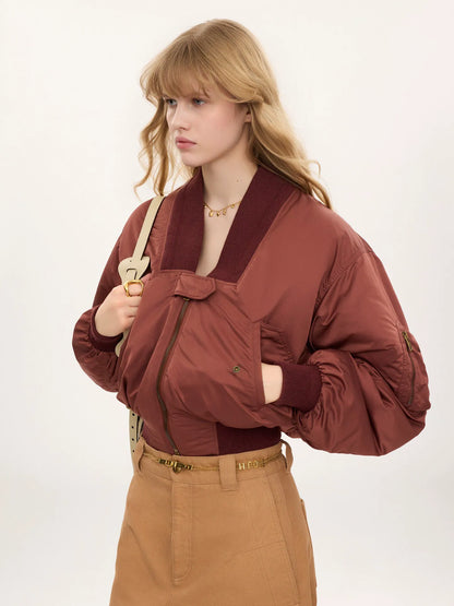 Bomber jacket in nylon