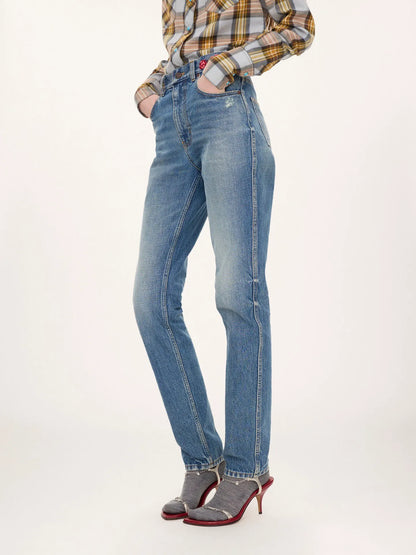 Slim jeans in denim