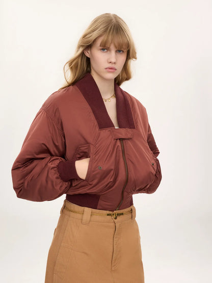 Bomber jacket in nylon