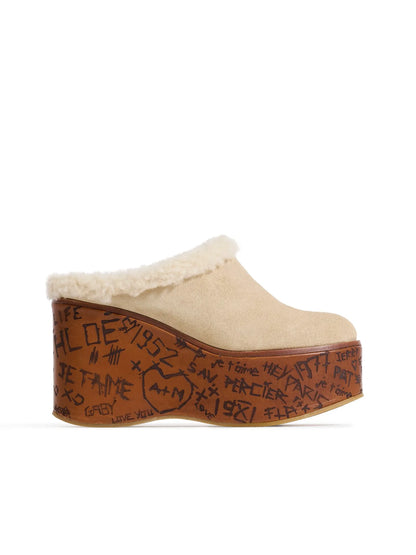 Maxime wedge mule