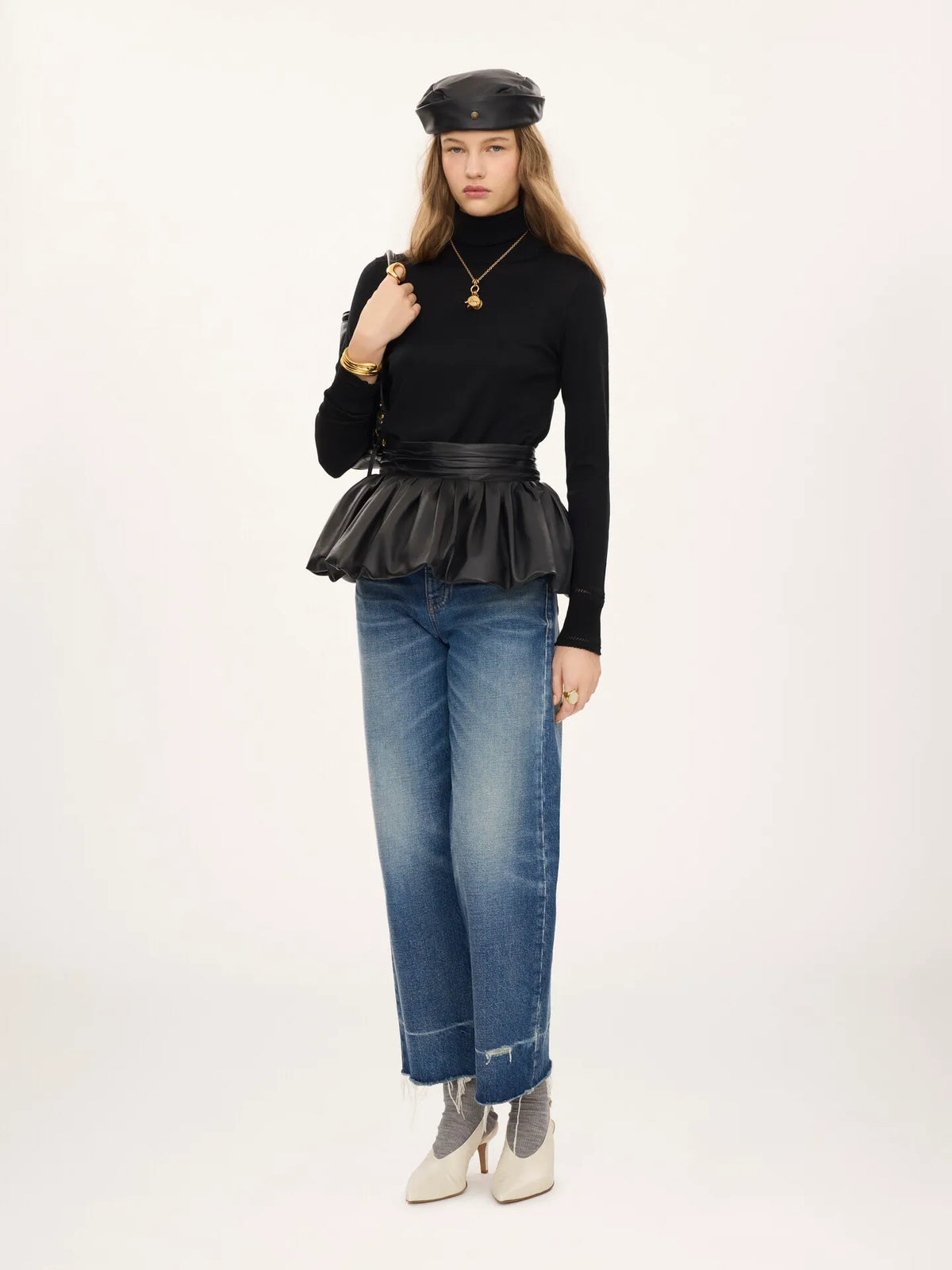 Fitted turtleneck in a wool knit