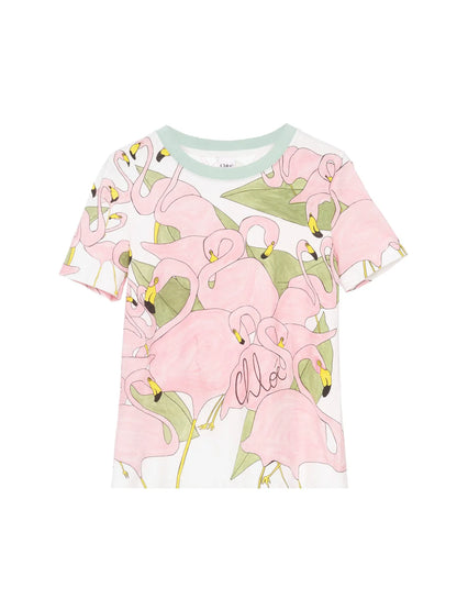 Baby fit logo T-shirt in cotton jersey