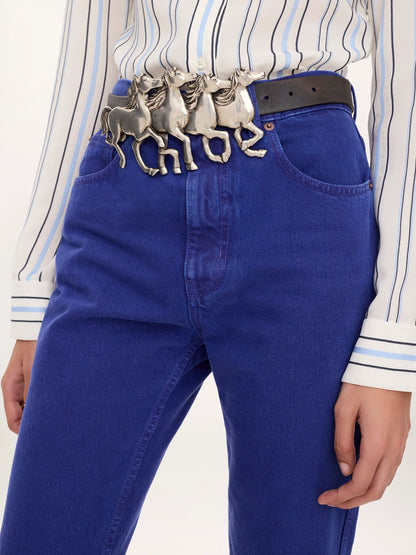 The Chloé Running Horses wide belt