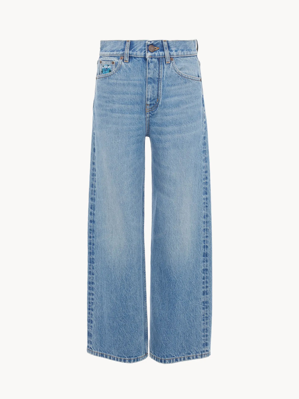Straight jeans in denim
