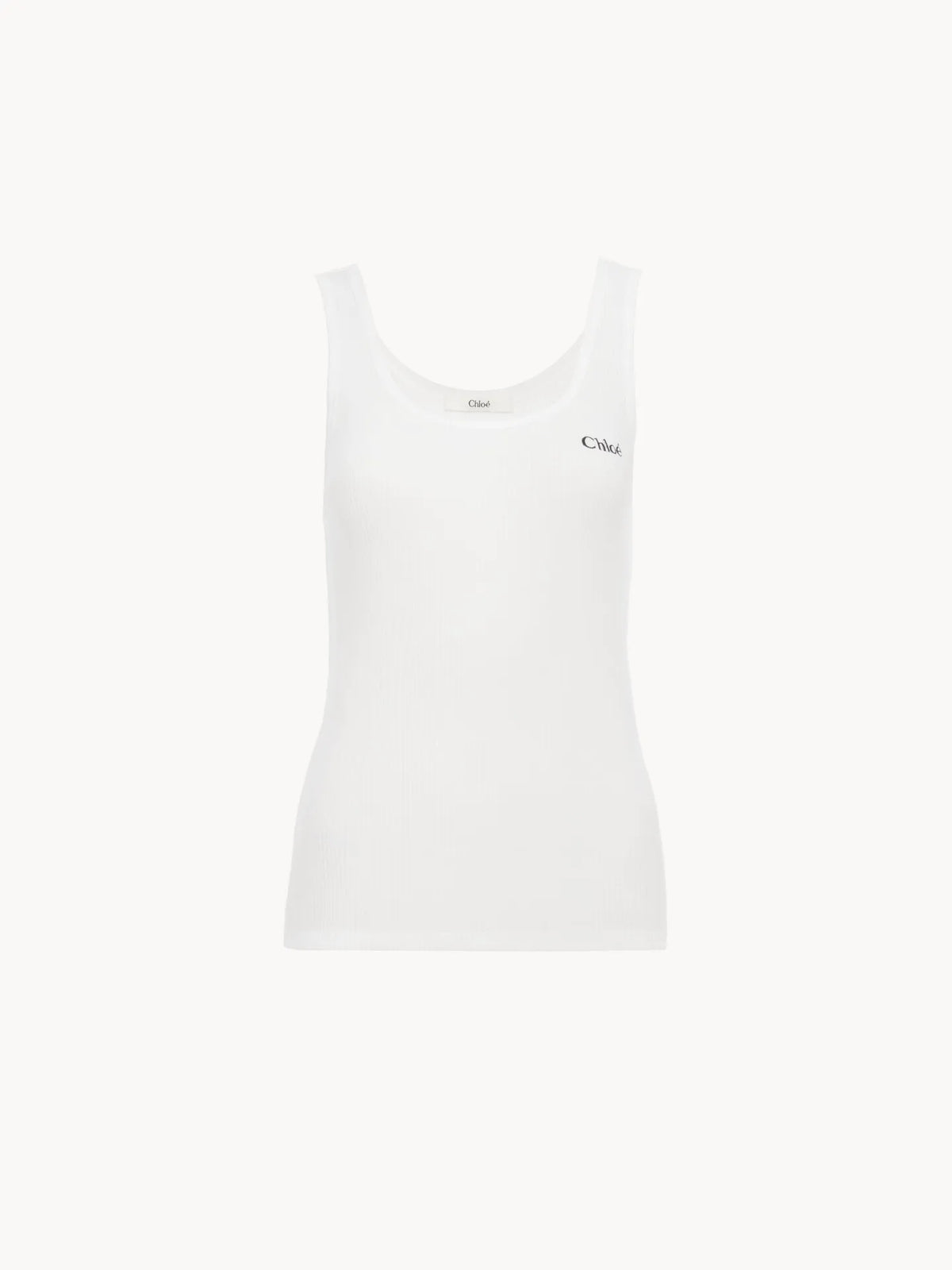 Logo tank top in jersey