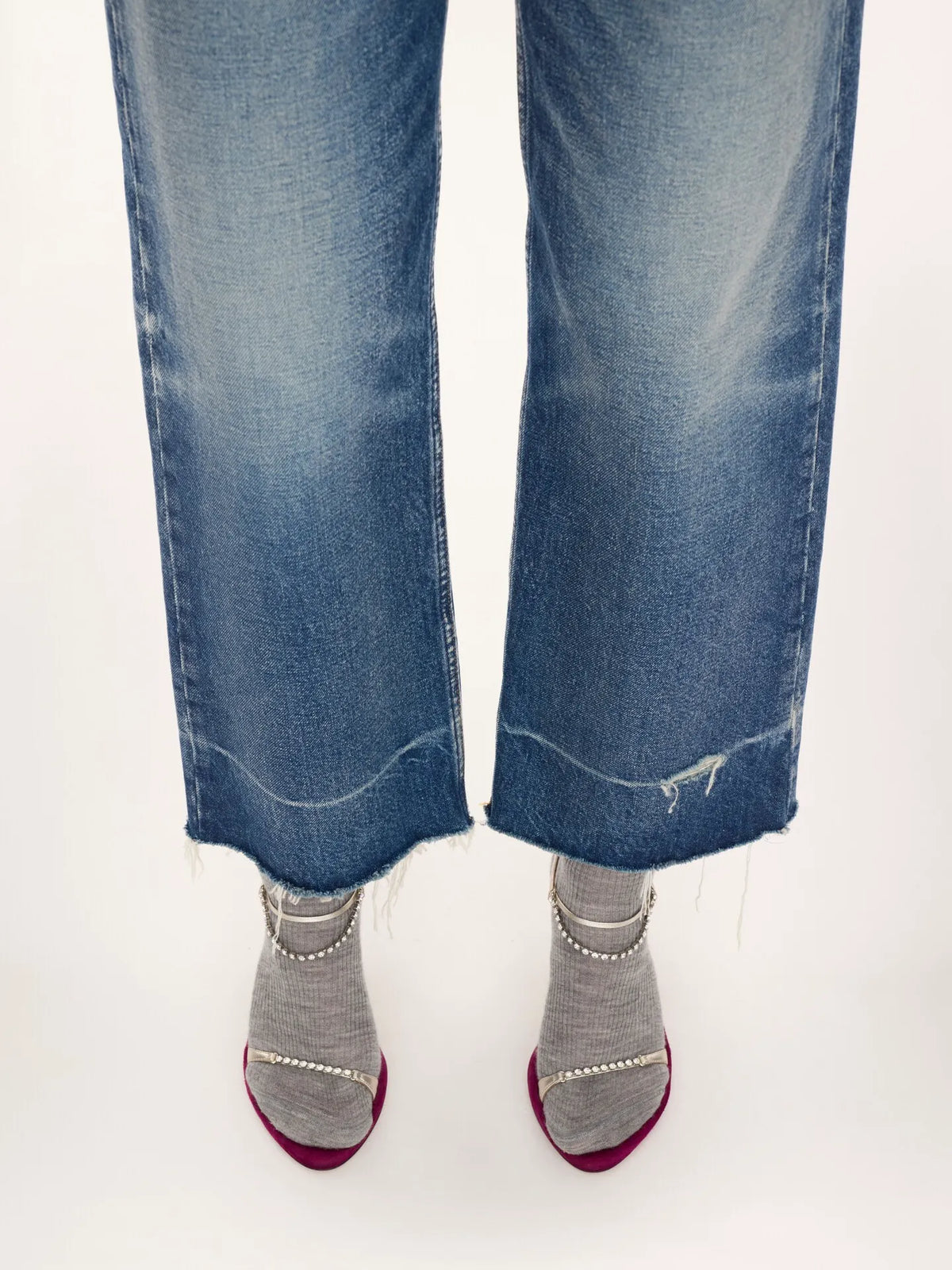 Bootcut jeans in denim