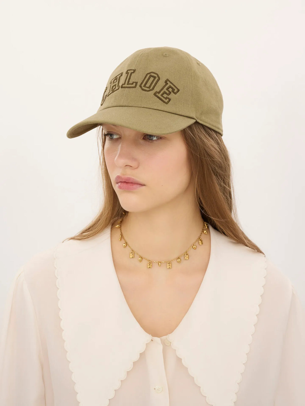 The Chloé Signature cap in cotton