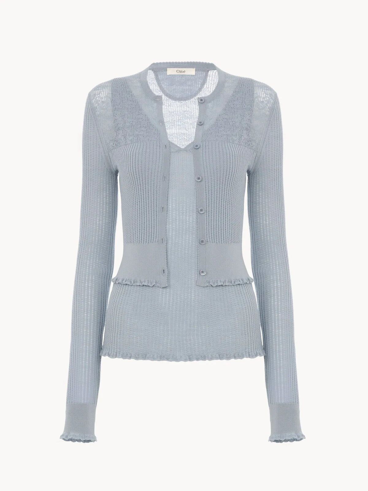 Twin set in a superfine wool knit