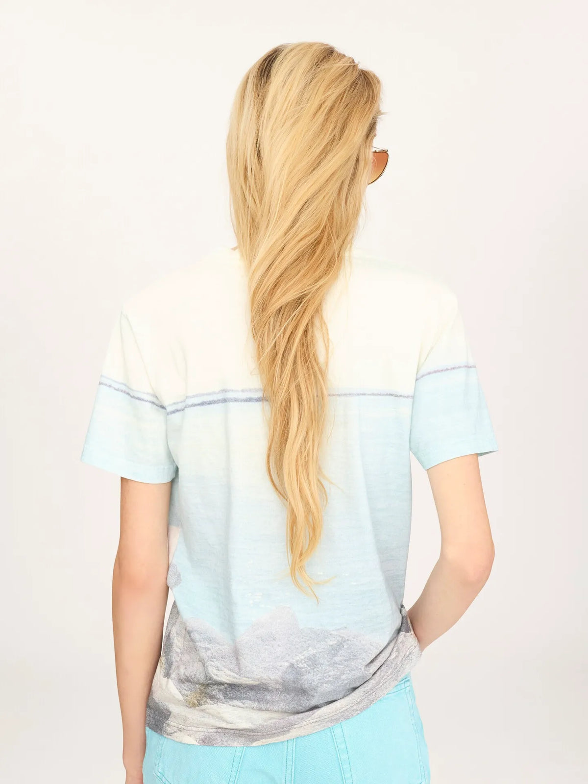 Crew-neck logo T-shirt in cotton jersey