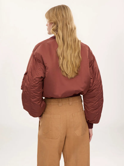 Bomber jacket in nylon
