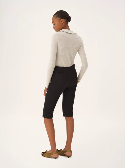 Fitted logo cardigan in a wool knit