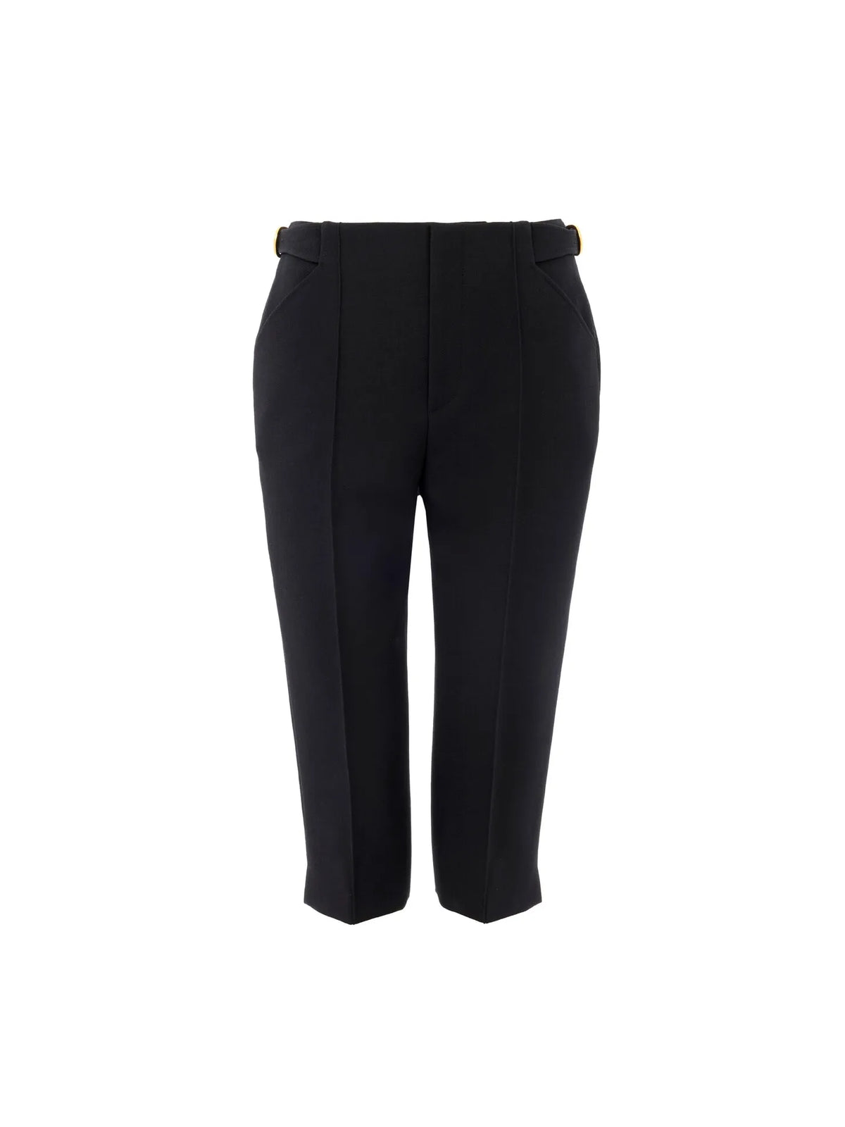 Tailored capri pants in wool crêpe