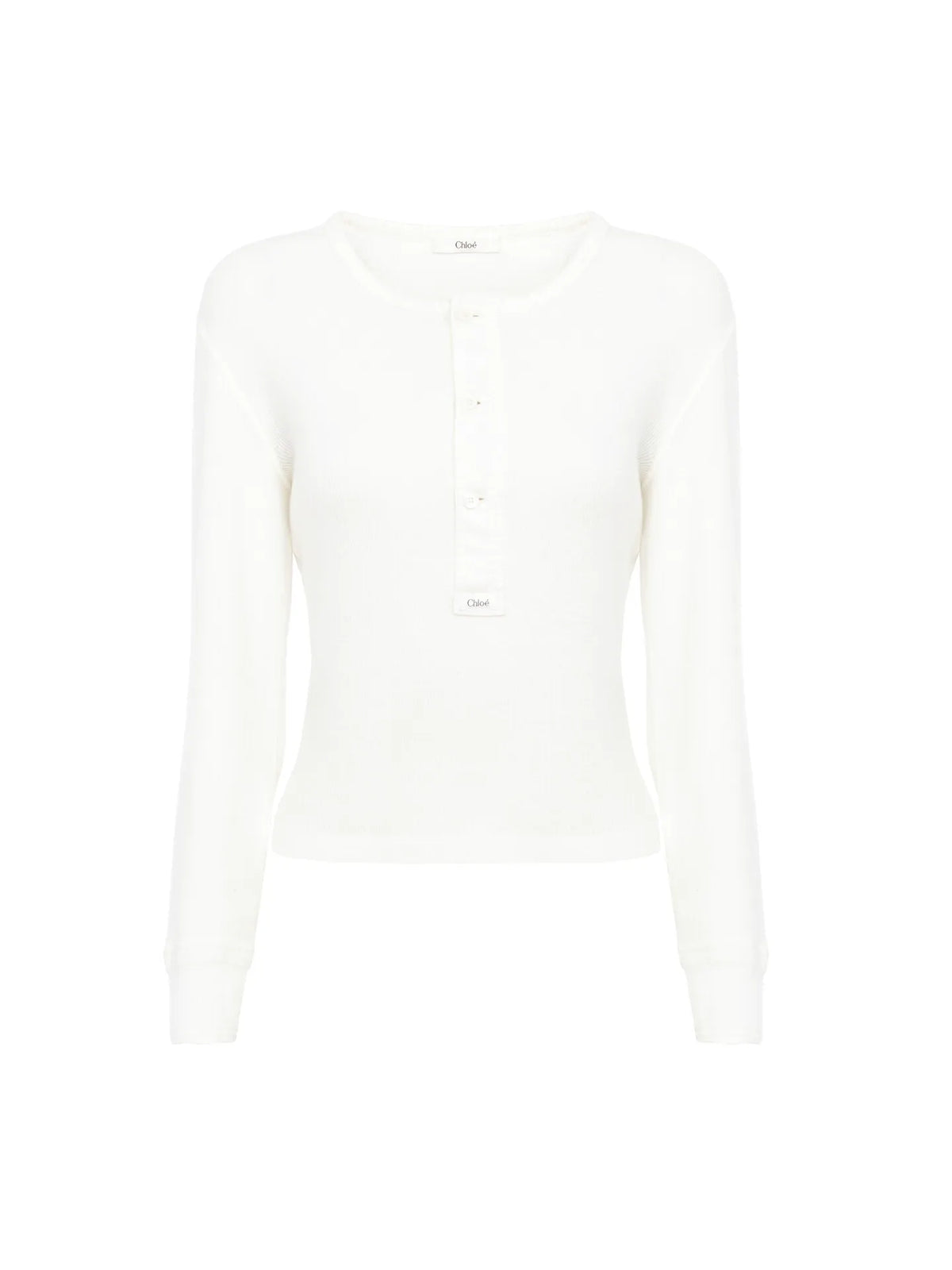Henley shirt in cotton jersey