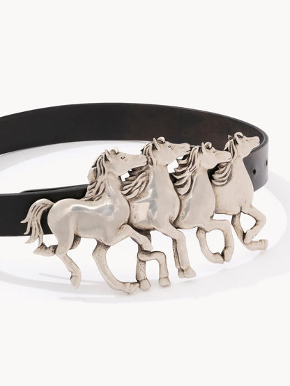 The Chloé Running Horses wide belt