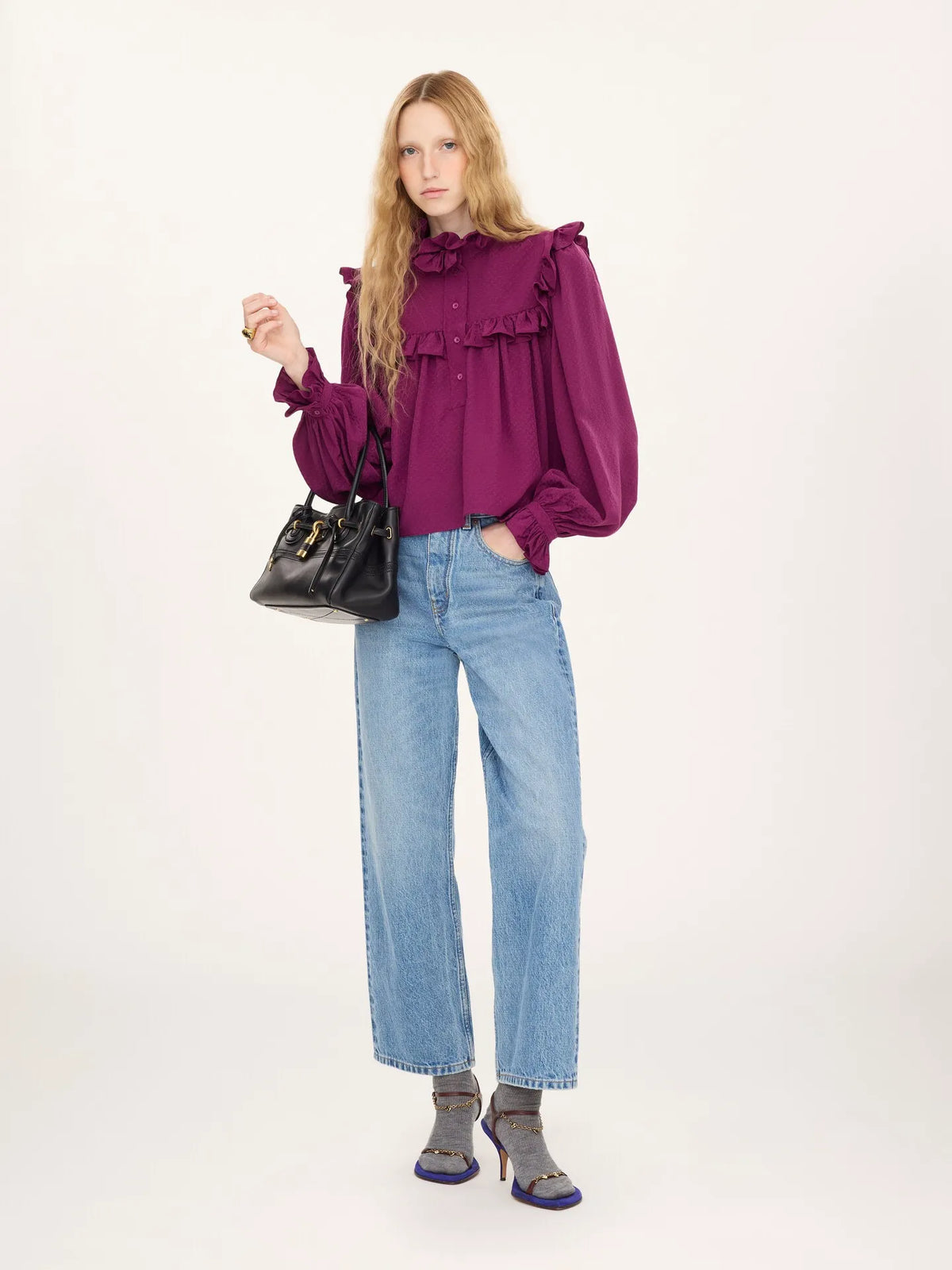 Straight jeans in denim