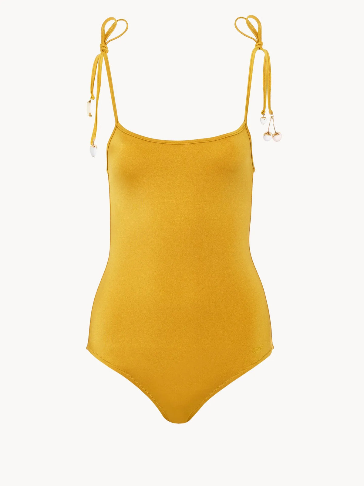 Knotted one-piece swimsuit