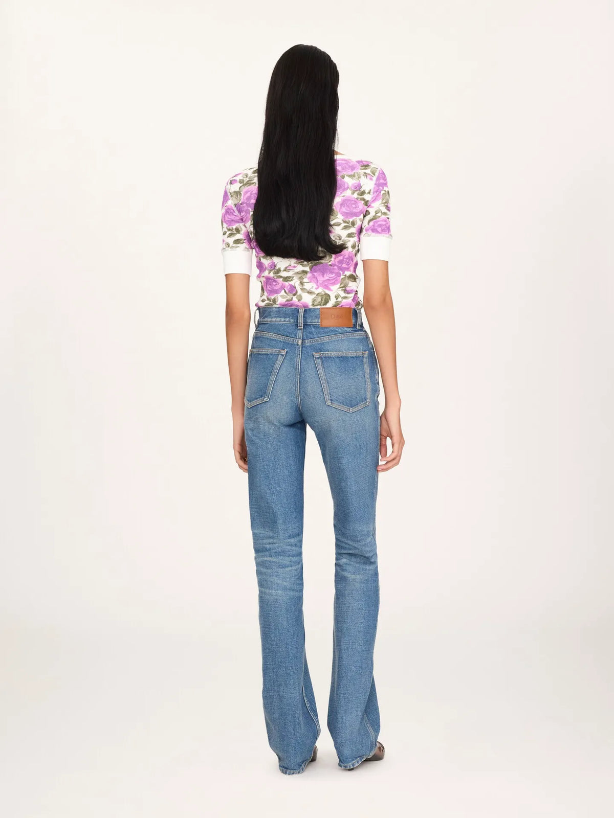 Straight jeans in denim