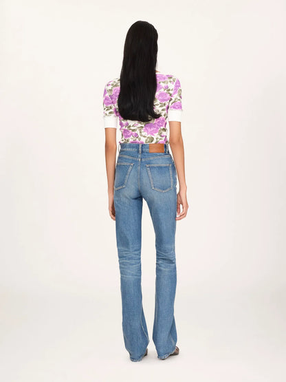 Straight jeans in denim