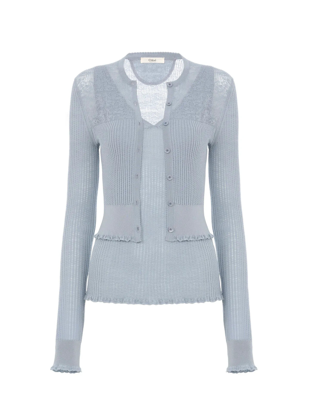 Twin set in a superfine wool knit