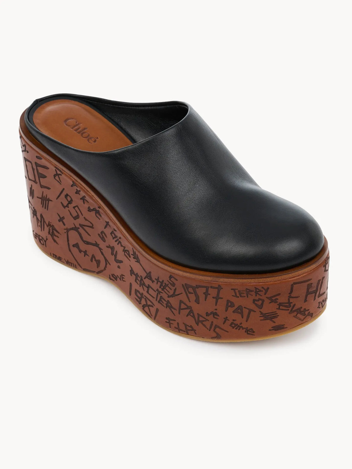 Maxime wedge mule