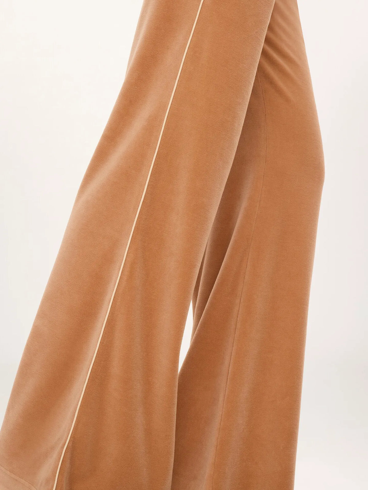 Wide-leg tracksuit pants in velvet