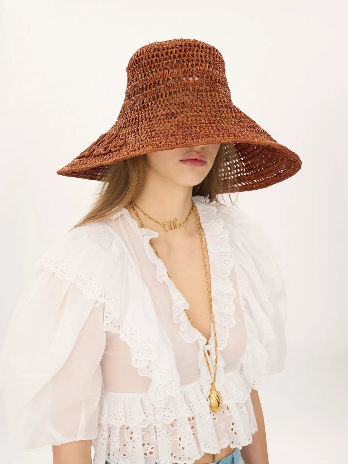 The Chloé Raffia capeline hat