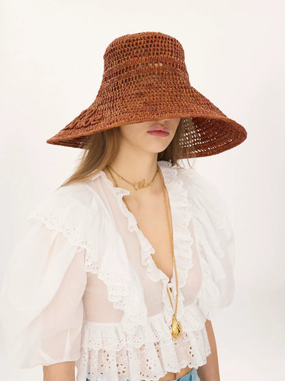 The Chloé Raffia capeline hat