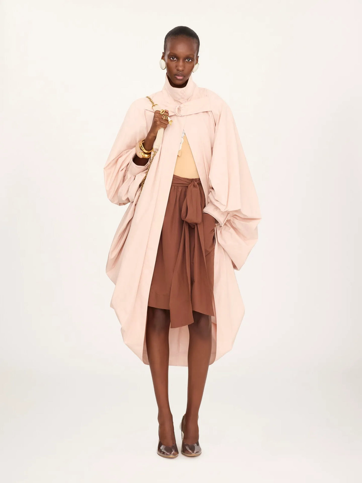 Pencil skirt in cotton poplin