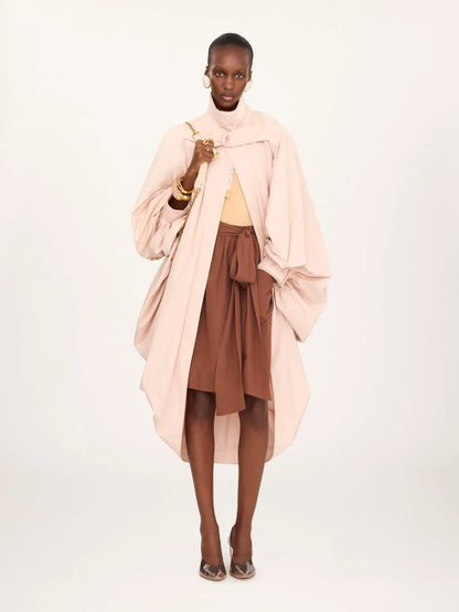 Pencil skirt in cotton poplin