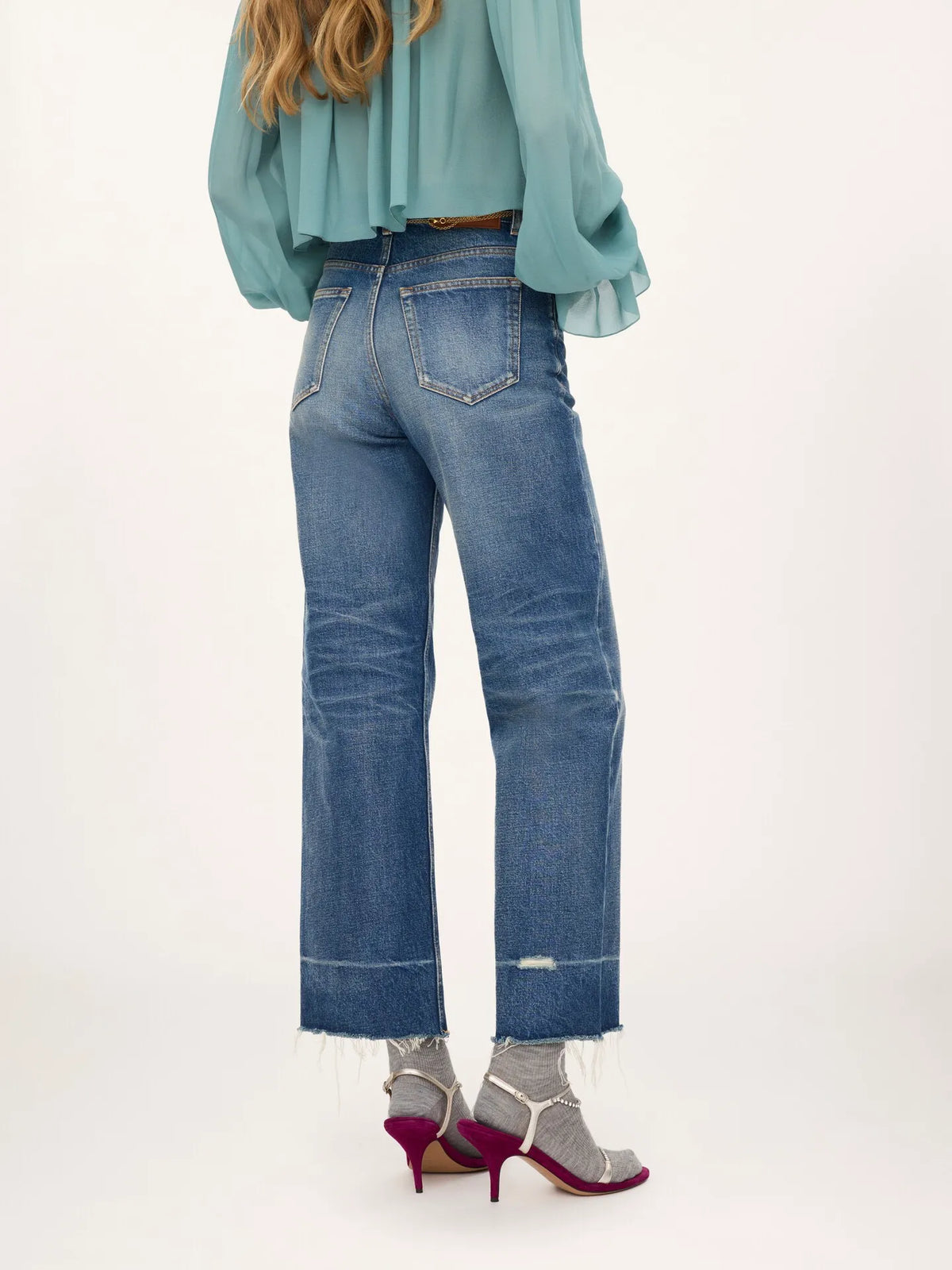 Bootcut jeans in denim