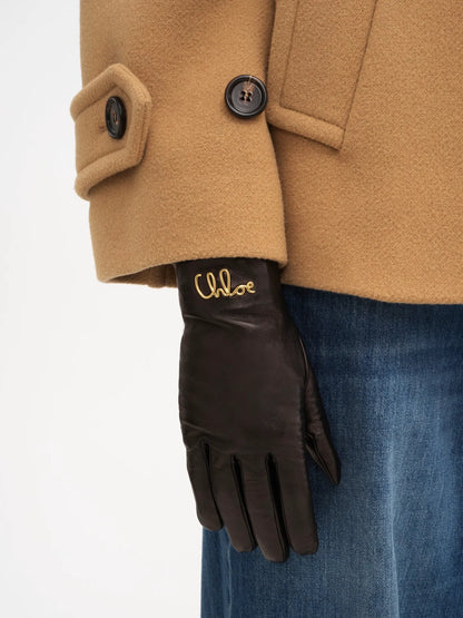 The Chloé Iconic gloves in leather
