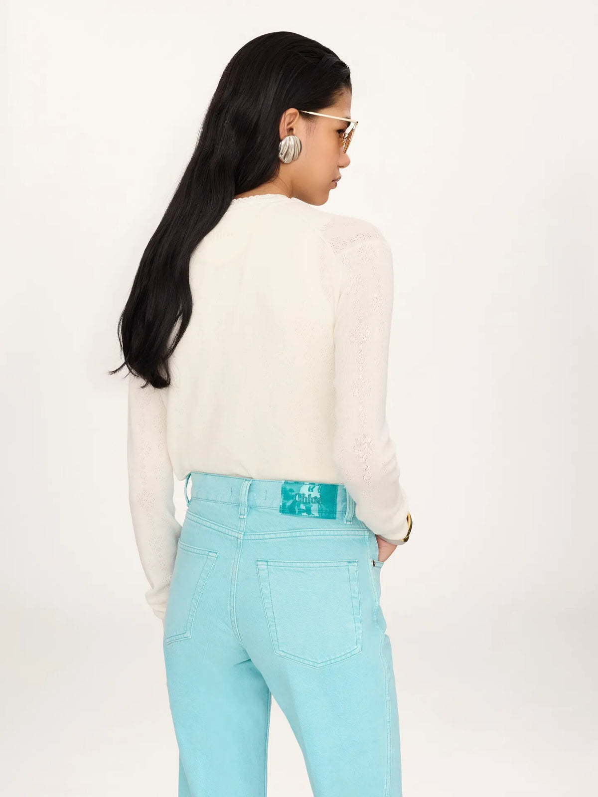 Fitted cardigan in a wool knit