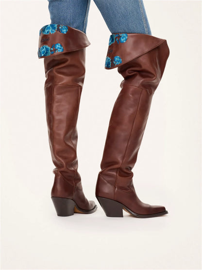 Azelan thigh high boot