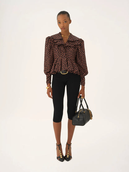 Capri leggings in a stretch knit