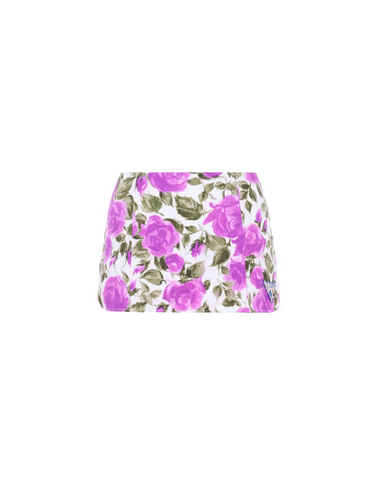 High-waisted swim skirt
