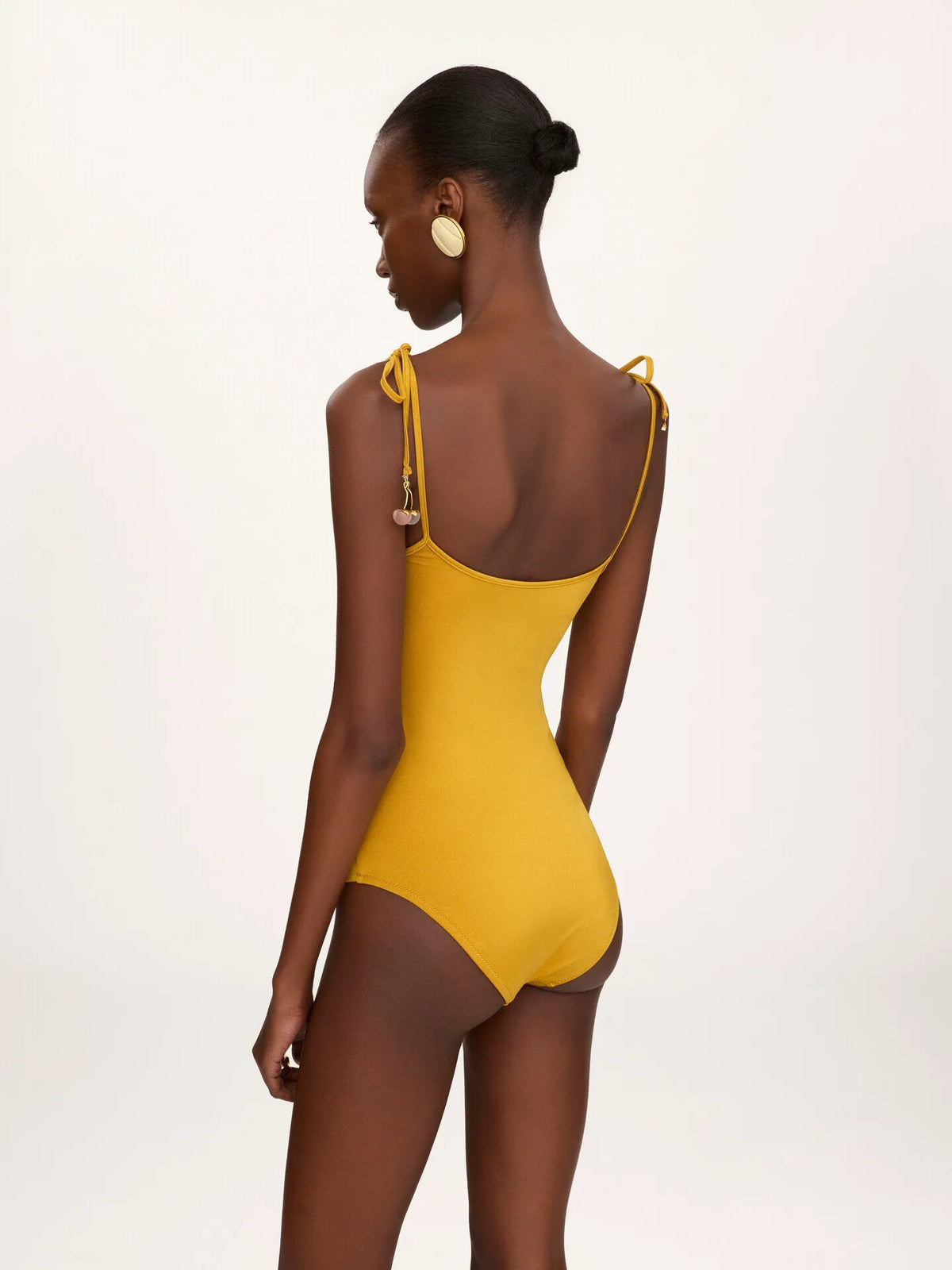 Knotted one-piece swimsuit